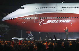 дебютный шоу новейшего boeing 747 8